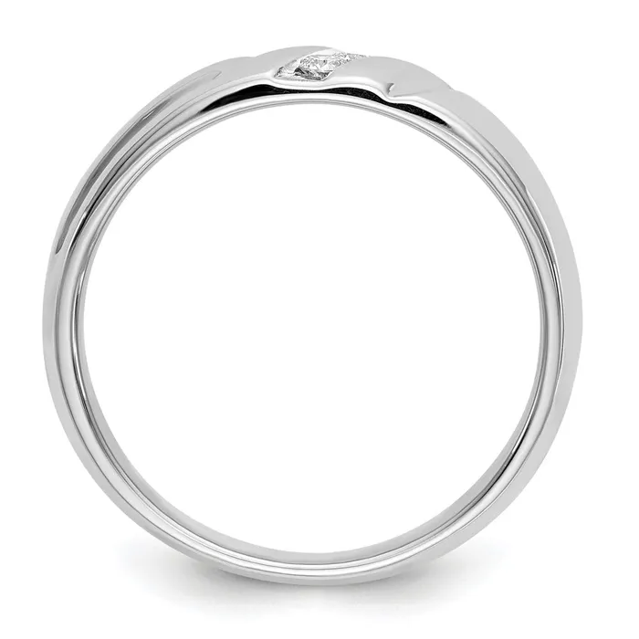 14k White Gold Real Diamond Mens Ring Goldiacom Rings