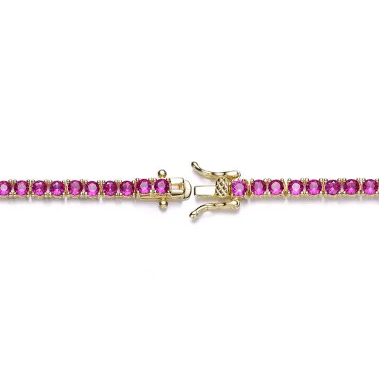 Bracelets JMS always Original Stella Valentino 3mm Colored Cubic Zirconia Tennis Bracelet Bracelets JMS always Original Stella Valentino 3mm Colored Cubic Zirconia Tennis Bracelet