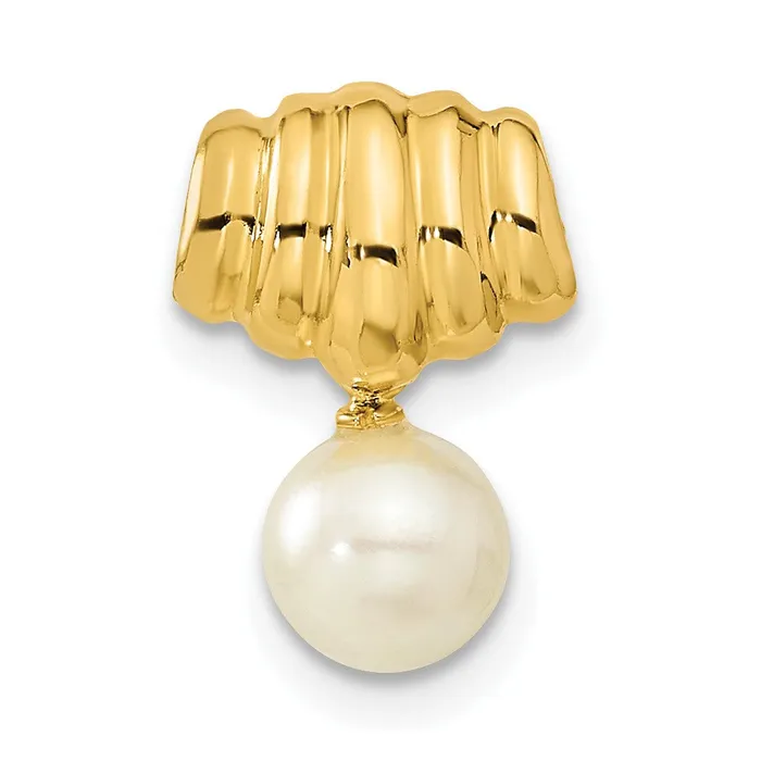 Goldia Necklaces 14k Yellow Gold FW Cultured Pearl Pendant