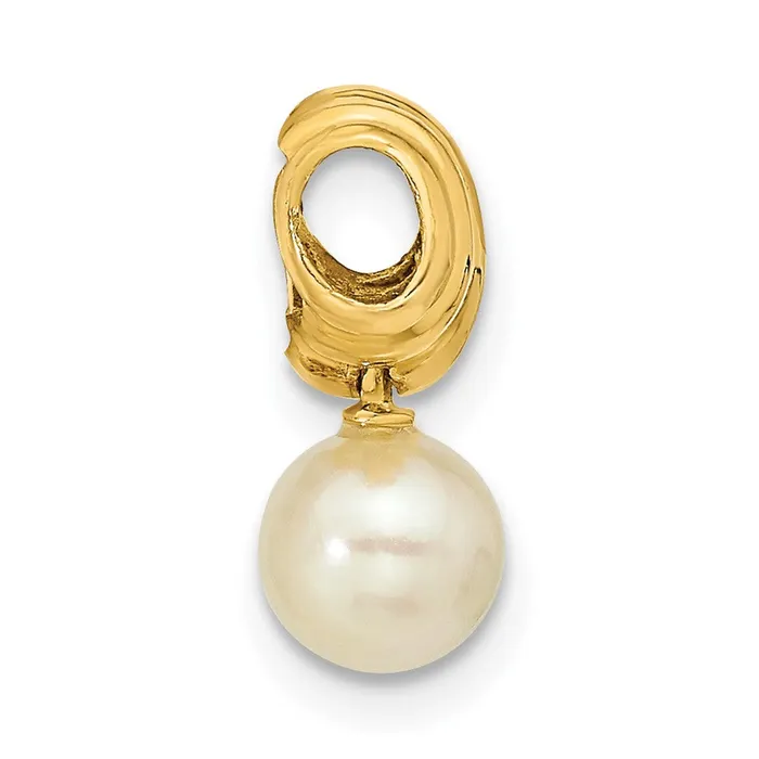 Goldia Necklaces 14k Yellow Gold FW Cultured Pearl Pendant