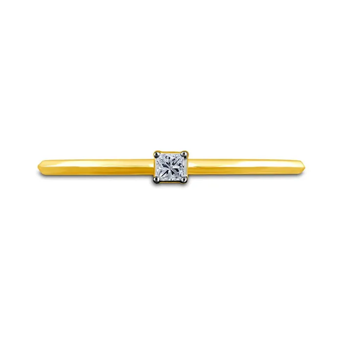 Goldia Rings 005 CT PrincessCut Natural Clarity Enhanced Diamond Solitaire Promise Ring in Solid 10K Yellow Gold Goldia Rings 005 CT PrincessCut Natural Clarity Enhanced Diamond Solitaire Promise Ring in Solid 10K Yellow Gold