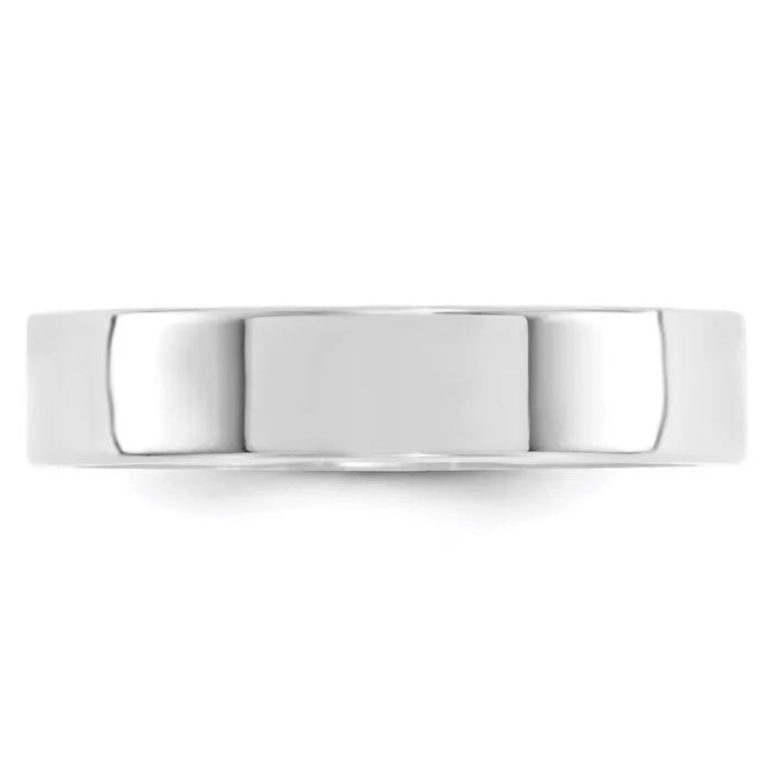 Goldia Rings Solid 10K White Gold 5mm Standard Flat Comfort Fit MensWomens Wedding Band Ring Size 65 Goldia Rings Solid 10K White Gold 5mm Standard Flat Comfort Fit MensWomens Wedding Band Ring Size 65