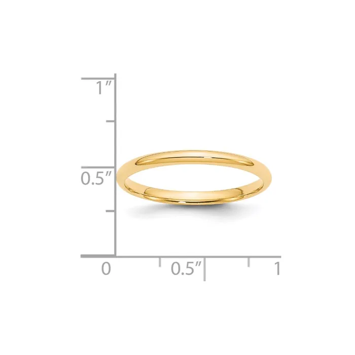 Goldia Rings Solid 14K Yellow Gold 2mm Light Weight Comfort Fit MensWomens Wedding Band Ring Size 75 Goldia Rings Solid 14K Yellow Gold 2mm Light Weight Comfort Fit MensWomens Wedding Band Ring Size 75