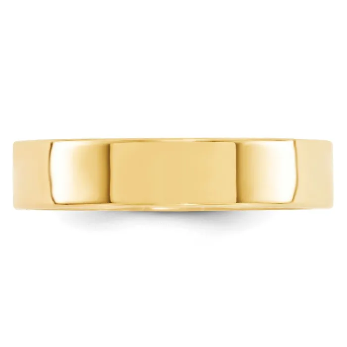 Goldia Rings Solid 14K Yellow Gold 5mm Standard Flat Comfort Fit MensWomens Wedding Band Ring Size 75 Goldia Rings Solid 14K Yellow Gold 5mm Standard Flat Comfort Fit MensWomens Wedding Band Ring Size 75
