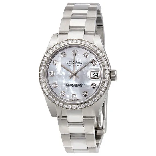 JMS always Bracelets Original Rolex Datejust Lady 31 Mother of Pearl Dial Stainless Steel Oyster Bracelet Automatic Watch 178384MDO