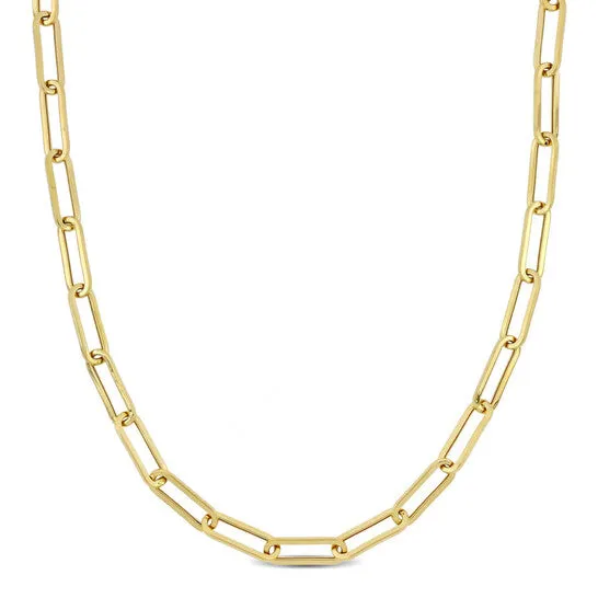 JMS always Necklaces Original AMOUR 43mm Paperclip Chain Necklace In 14K Yellow Gold Yellow Gold 18 In JMS always Necklaces Original AMOUR 43mm Paperclip Chain Necklace In 14K Yellow Gold Yellow Gold 18 In