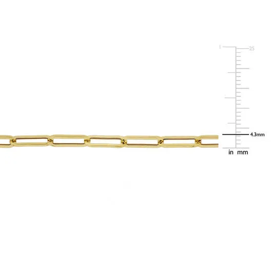 JMS always Necklaces Original AMOUR 43mm Paperclip Chain Necklace In 14K Yellow Gold Yellow Gold 18 In JMS always Necklaces Original AMOUR 43mm Paperclip Chain Necklace In 14K Yellow Gold Yellow Gold 18 In