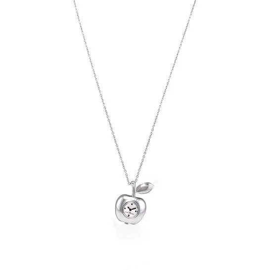 Necklaces Original Marc Jacobs Quartz Silver Dial The Bauble Apple Pendant Ladies Necklace Watch MJ0120179307 JMS always