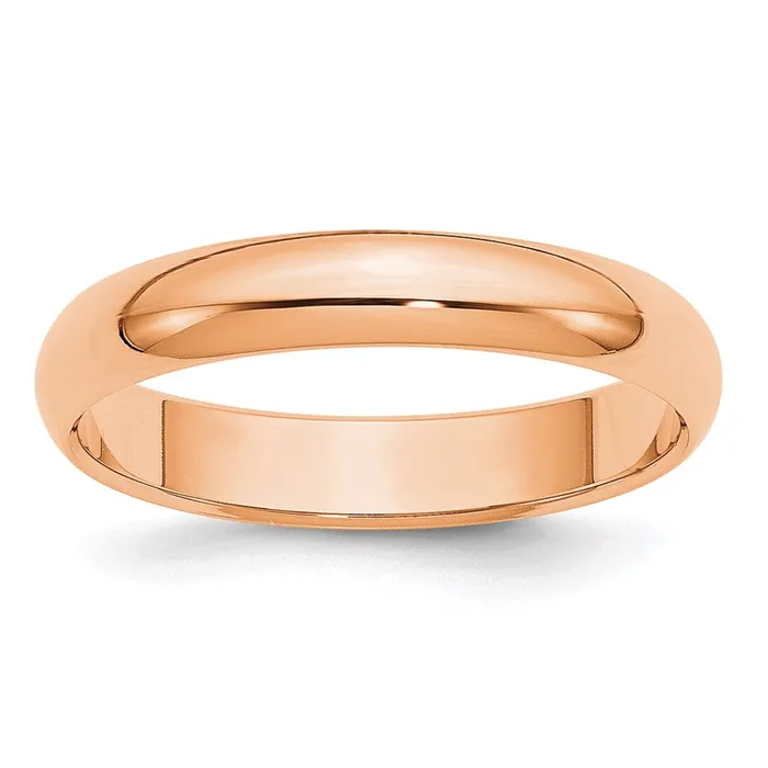 Rings Goldia Solid 10K Yellow Gold Rose Gold 4mm HalfRound Wedding MensWomens Wedding Band Ring Size 7 Rings Goldia Solid 10K Yellow Gold Rose Gold 4mm HalfRound Wedding MensWomens Wedding Band Ring Size 7