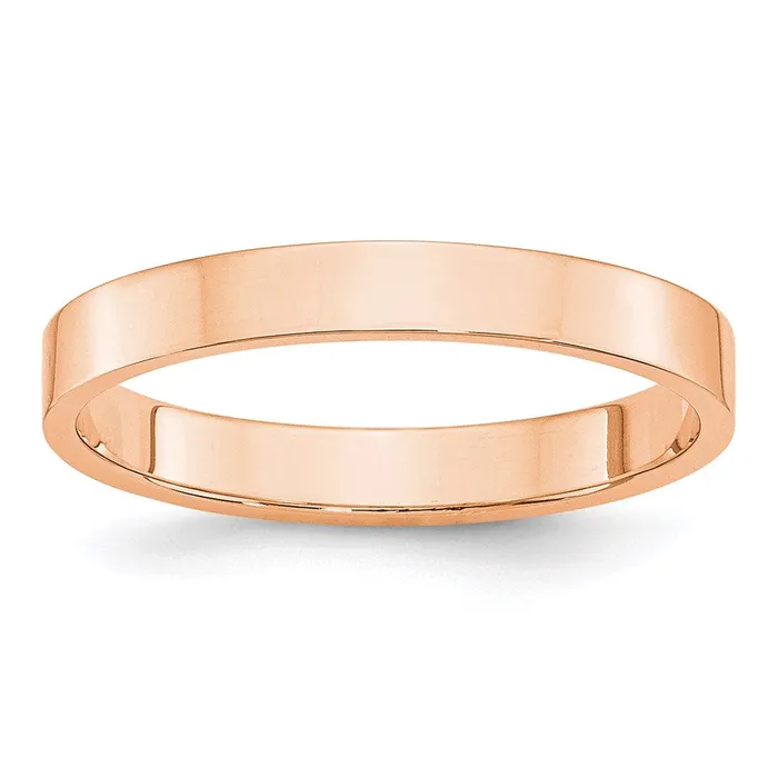 Rings Goldia Solid 14K Yellow Gold Rose Gold 3mm Light Weight Flat MensWomens Wedding Band Ring Size 55 Rings Goldia Solid 14K Yellow Gold Rose Gold 3mm Light Weight Flat MensWomens Wedding Band Ring Size 55
