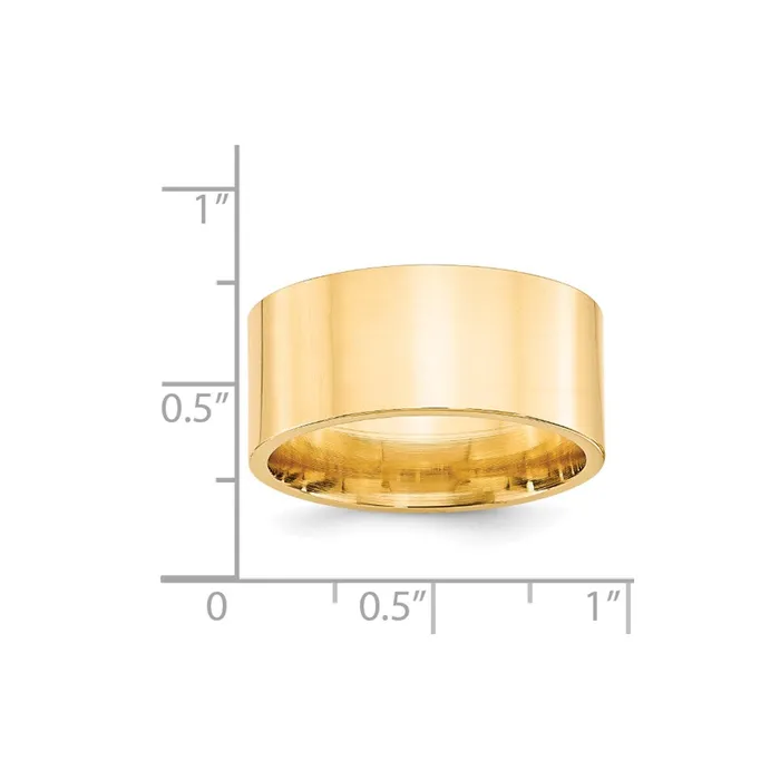 Rings Goldia Solid 18K Yellow Gold 10mm Standard Flat Comfort Fit MensWomens Wedding Band Ring Size 6 Rings Goldia Solid 18K Yellow Gold 10mm Standard Flat Comfort Fit MensWomens Wedding Band Ring Size 6