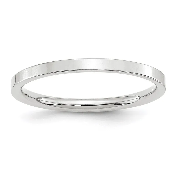 Solid 10K White Gold 2mm Standard Flat Comfort Fit MensWomens Wedding Band Ring Size 14 Goldia Rings Solid 10K White Gold 2mm Standard Flat Comfort Fit MensWomens Wedding Band Ring Size 14 Goldia Rings