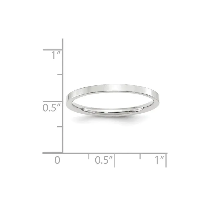 Solid 10K White Gold 2mm Standard Flat Comfort Fit MensWomens Wedding Band Ring Size 14 Goldia Rings Solid 10K White Gold 2mm Standard Flat Comfort Fit MensWomens Wedding Band Ring Size 14 Goldia Rings