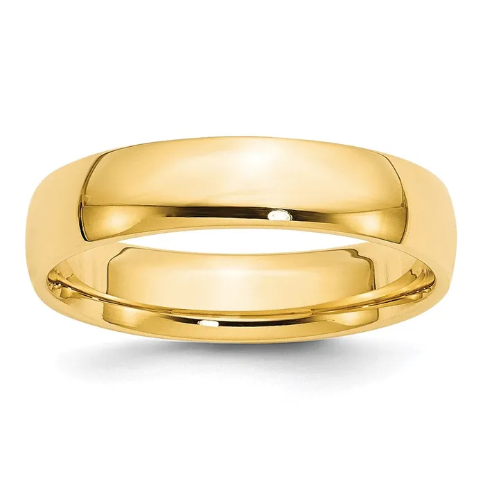 Solid 10K Yellow Gold 5mm Light Weight Comfort Fit MensWomens Wedding Band Ring Size 65 Goldia Rings Solid 10K Yellow Gold 5mm Light Weight Comfort Fit MensWomens Wedding Band Ring Size 65 Goldia Rings