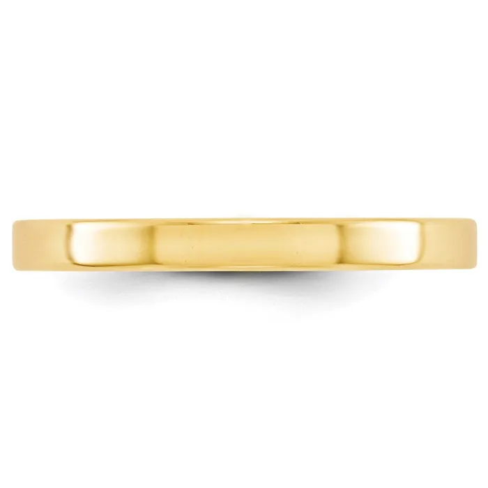 Solid 14K Yellow Gold 25mm Light Weight Flat MensWomens Wedding Band Ring Size 65 Goldia Rings Solid 14K Yellow Gold 25mm Light Weight Flat MensWomens Wedding Band Ring Size 65 Goldia Rings
