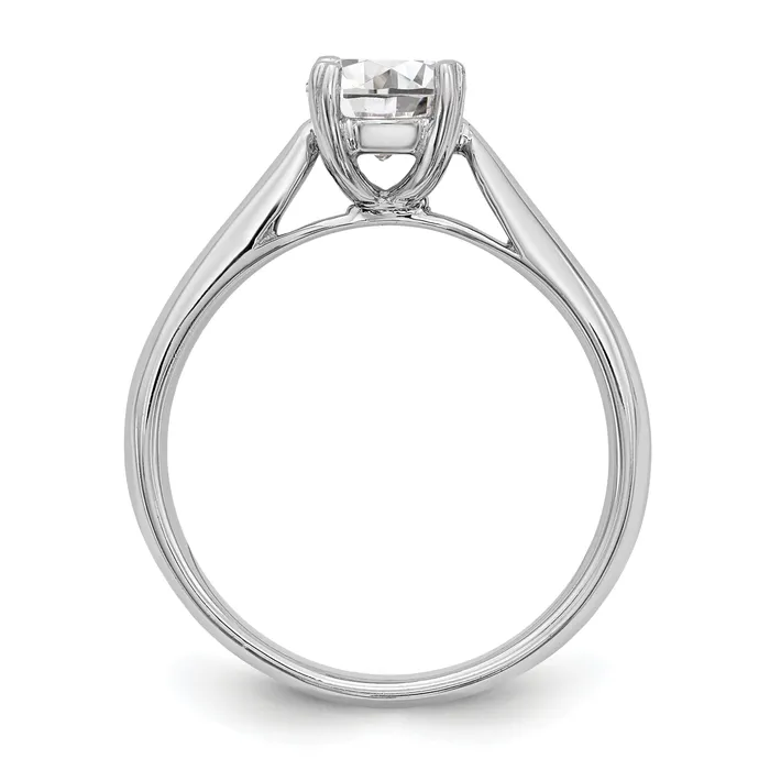 True Origin 14k White Gold 34 Ct Lab Grown Diamond VSSI G Round Solitaire Engagement Ring Goldia Rings