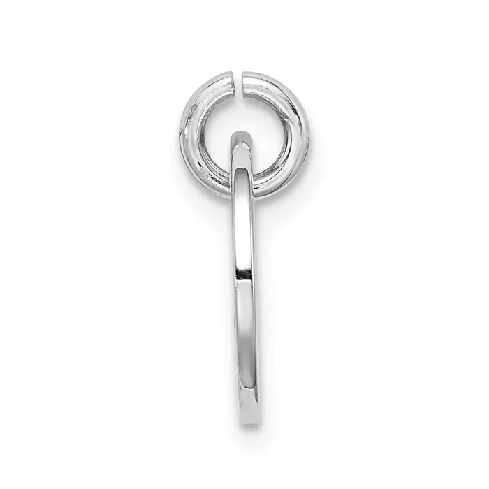 Necklaces TreasureFineJewelers Sterling Silver Rhodiumplated Polished Mad Love Pendant