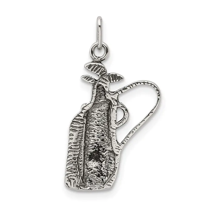 Sterling Silver Antiqued Golf Clubs wBag Charm TreasureFineJewelers Rings