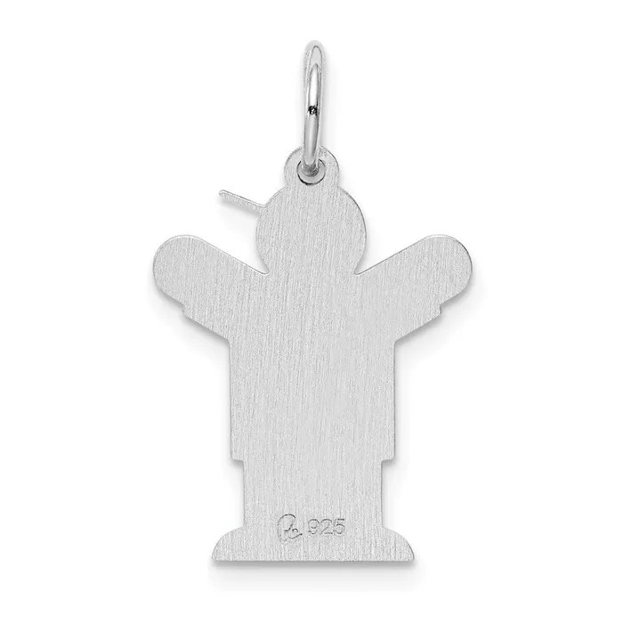 Sterling Silver Rhodiumplated Kid Charm TreasureFineJewelers Rings