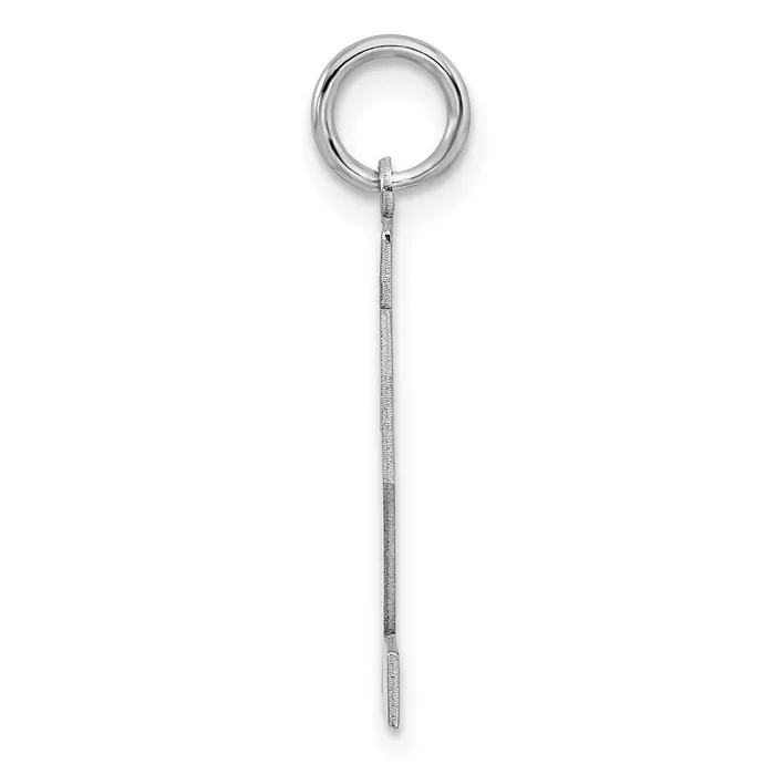 SterlingSilver Rhodiumplated Polished Number 32 Charm TreasureFineJewelers Rings