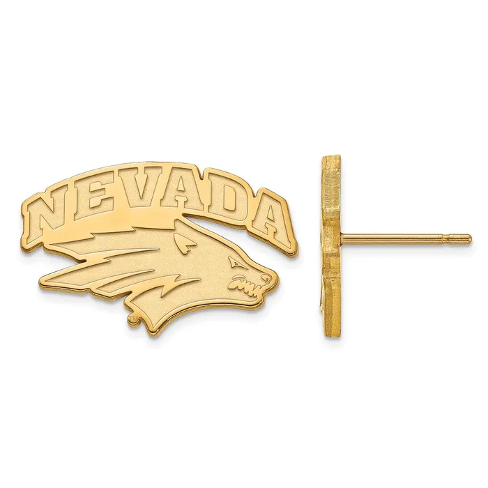 TreasureFineJewelers Earrings 14K Yellow Gold University of Nevada Small Post Earrings
