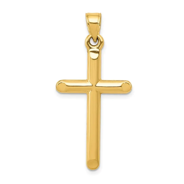 TreasureFineJewelers Necklaces 14k 3D Hollow Cross Pendant