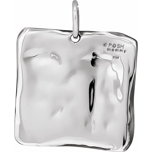 TreasureFineJewelers Sterling Silver Initial J VintageInspired Pendant Necklaces