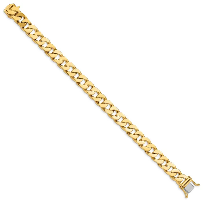 Bracelets WB Choice Jewelry 14K 10mm Handpolished Fancy Link BraceletWBCLK1388