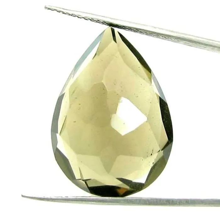 Karizma Jewels Earrings 347Ct Pear Cut Natural Smoky Quartz Crystal Gemstone