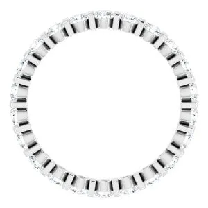 Rings WB Choice Jewelry 14K White 1 18 CTW Diamond Eternity Band 12360160178PSTWBC