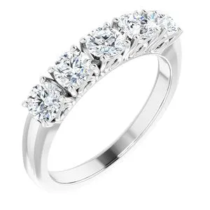 Rings WB Choice Jewelry 14K White 1 CTW Diamond Anniversary Band12285960003PSTWBC
