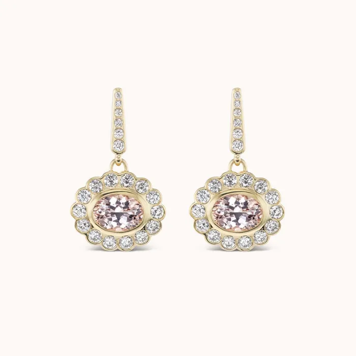 Lexie Earrings Morganite Marlo Laz Earrings