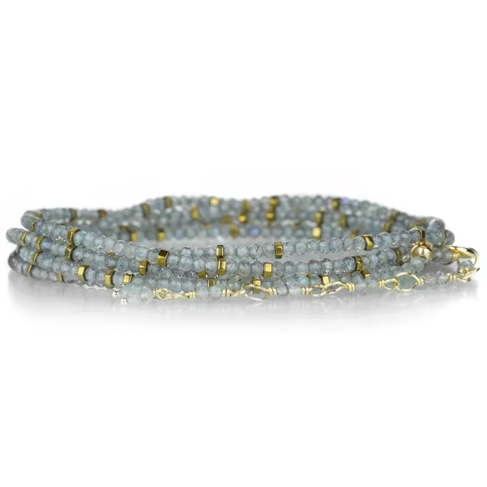 18k Labradorite Confetti Wrap Bracelet Anne Sportun Bracelets