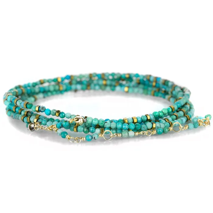 Anne Sportun Bracelets Turquoise Confetti Wrap Bracelet 34