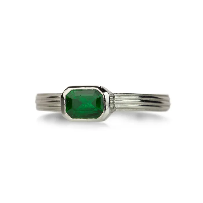 Barbara Heinrich Rings Chrome Tourmaline Platinum Ring Barbara Heinrich Rings Chrome Tourmaline Platinum Ring