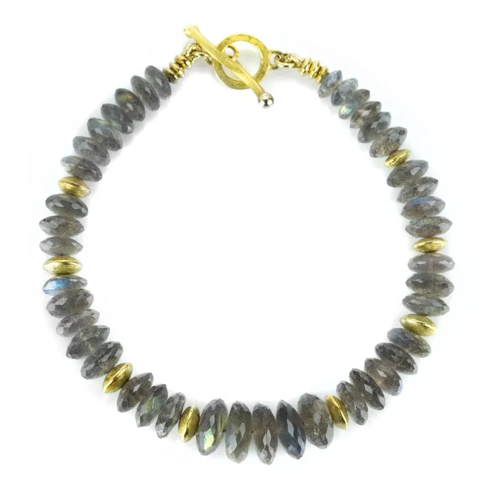 Bracelets Labradorite Rondelle Bracelet Barbara Heinrich
