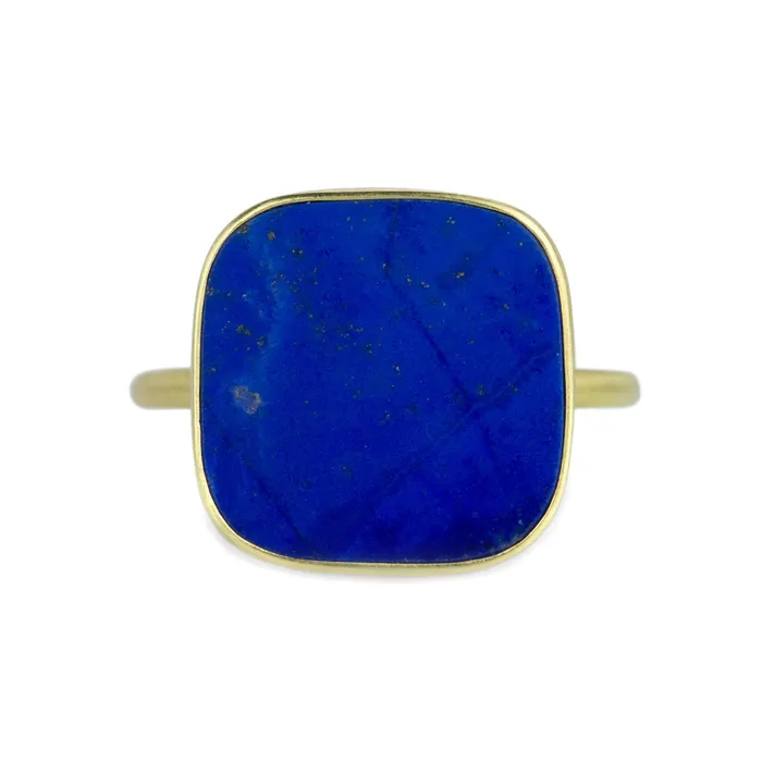Gabriella Kiss Rings Soft Square Lapis Ring Gabriella Kiss Rings Soft Square Lapis Ring