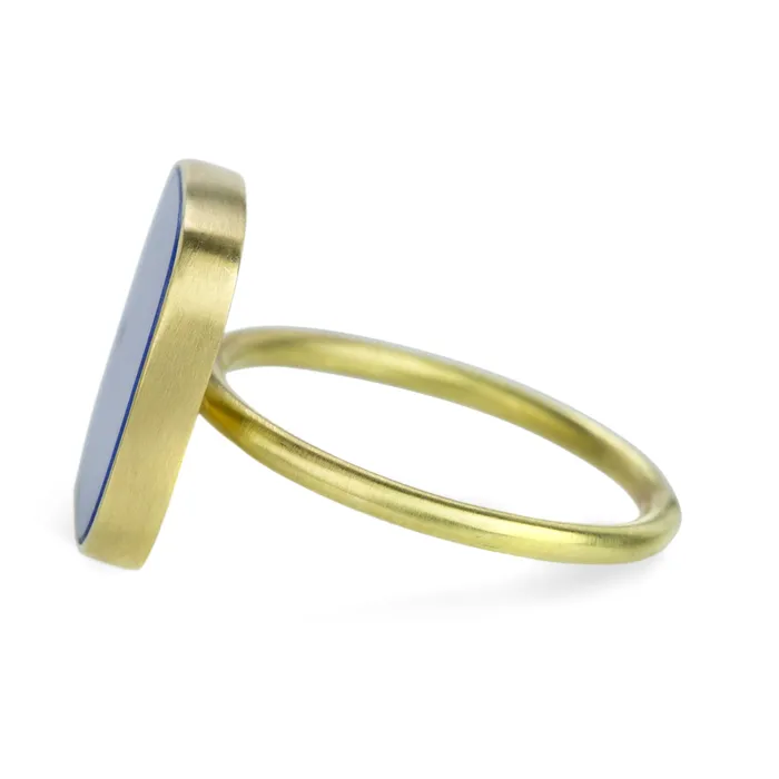 Gabriella Kiss Rings Soft Square Lapis Ring Gabriella Kiss Rings Soft Square Lapis Ring