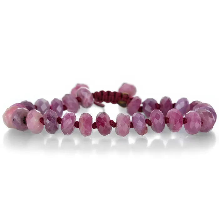 Joseph Brooks Bracelets 8mm Ruby Macrame Bracelet
