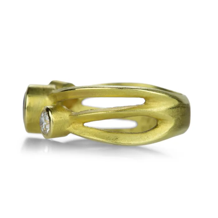 Rings Barbara Heinrich Diamond and Tanzanite Wrap Ring Rings Barbara Heinrich Diamond and Tanzanite Wrap Ring