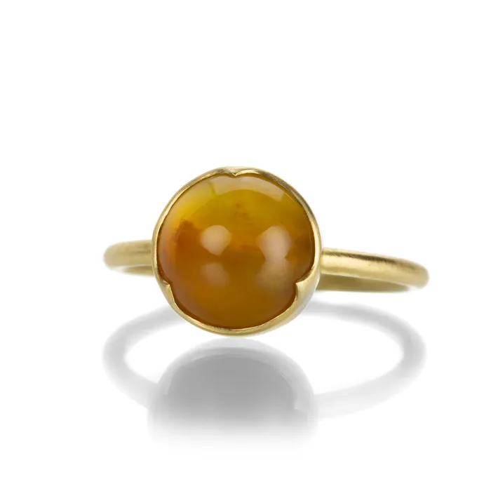 Rings Gabriella Kiss Round Yellow Opal Ring Rings Gabriella Kiss Round Yellow Opal Ring